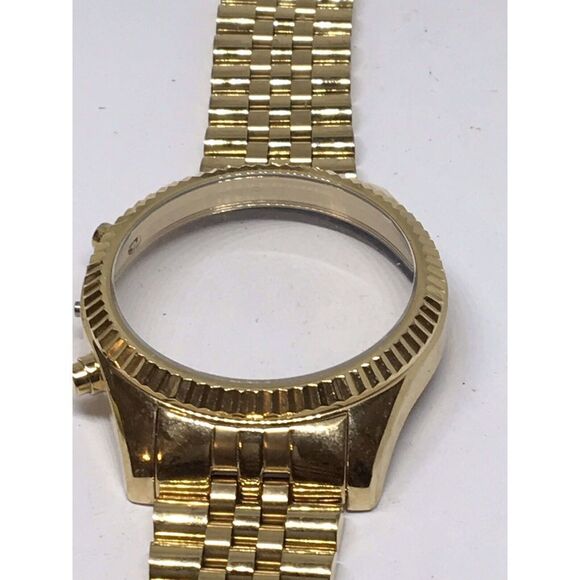 Authentic Fossil Watch Bracelet Parts Links Case Band 20mm Gold A661 - Picture 2 of 7